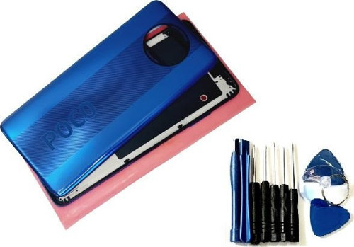 Xiaomi Poco X3 / Poco X3 Nfc FULL ORJ KASA Arka Pil Kapağı (TAMİR SETİ) MAVİ