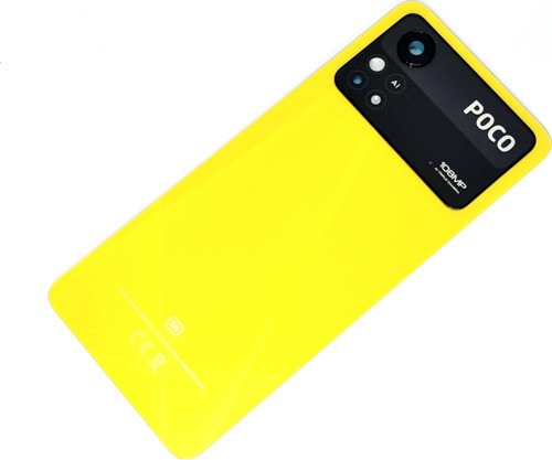 Xiaomi Poco X4 PRO Arka Pil Kapağı (Full Lensli) SARI