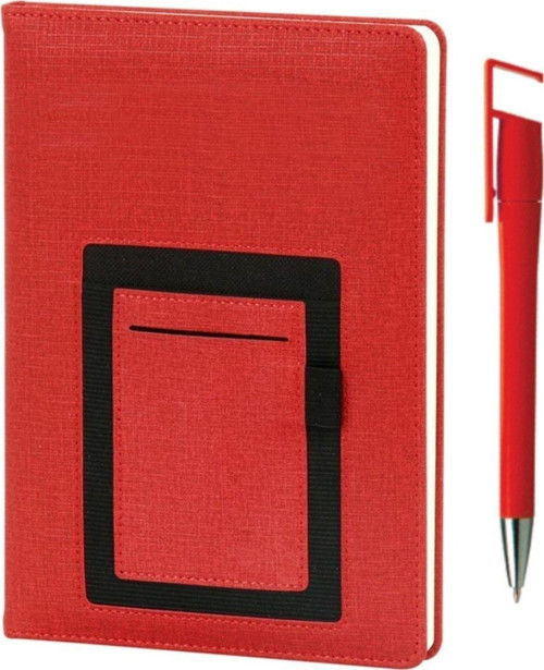 13 X 21 Kanguru Cepli Termo Deri Tarihsiz Ajanda Defter Telefon Tutucu Lu Kalem Seti
