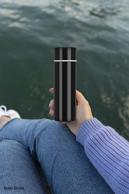 304 Paslanmaz Çelik Çift Katman 150 Ml Cep Tipi Mini Ufak Termos 523