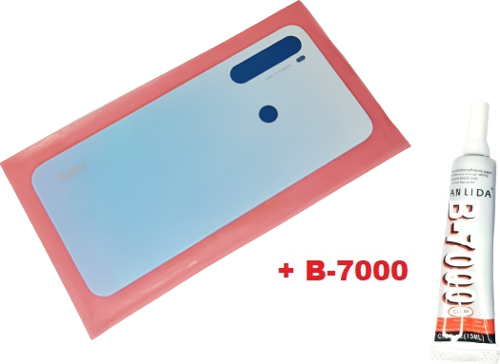 Xiaomi Redmi Note 8 Arka Pil Batarya Kapağı (CAM+B-7000) BEYAZ