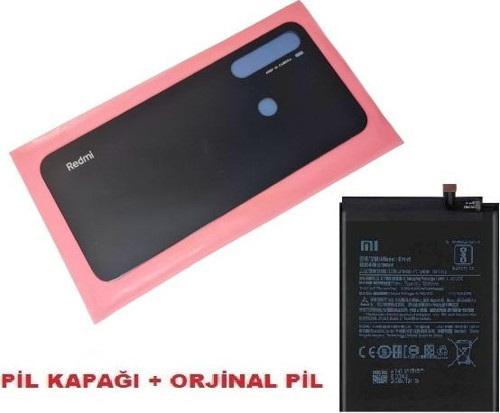 Xiaomi Redmi Note 8 Arka Pil Batarya Kapağı + PİL (CAM) SİYAH