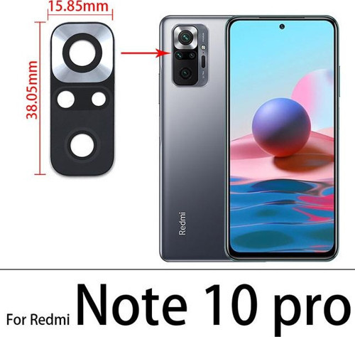 Xiaomi REDMİ NOTE 10 PRO Arka Kamera Camı Lens Yapışkanlı