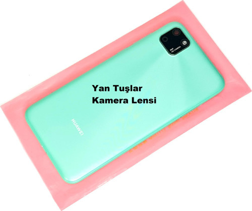 Huawei Y5P Kasa Arka Pil Batarya Kapağı YEŞİL