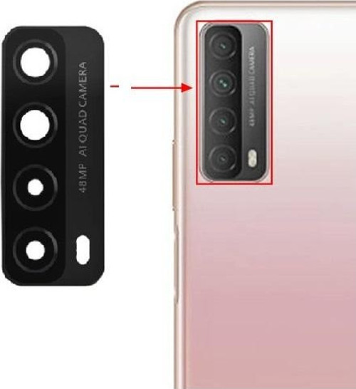 Huawei PSMART 2021 Arka Kamera Camı Lens Yapışkanlı