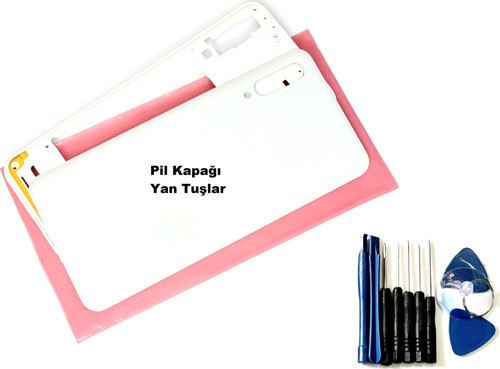 Samsung Galaxy A30S (A307) FULL ORJ KASA Arka Pil Batarya Kapağı (TAMİR SETİ) SİYAH