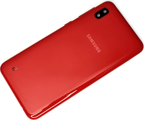 Samsung Galaxy A10 A105 Kasa Arka Pil Batarya Kapağı KIRMIZI