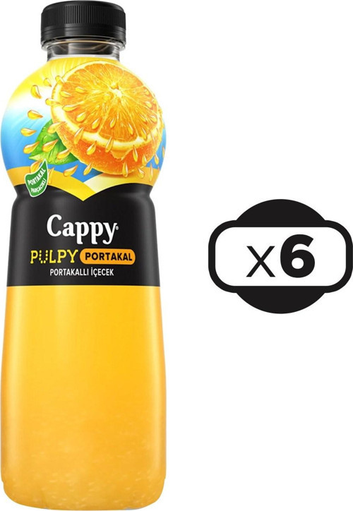 Pulpy Portakallı İçecek 1 Lt x 6 Adet