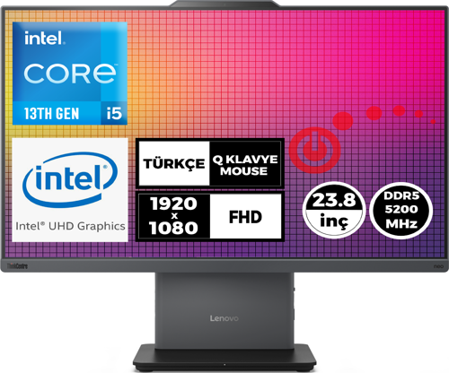 ThinkCentre Neo 50a 24 G5 i5-13420H 8GB 512GB SSD 23.8" FHD Fdos All In One PC 12SC000YTR
