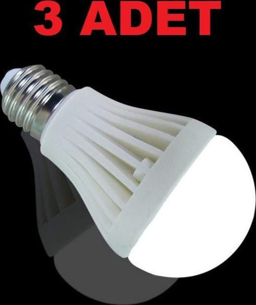 7W Enerji Tasarruflu Led Ampul ( 3 Adet )