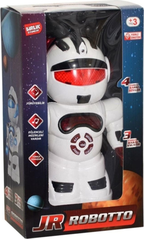 Sesli Beyaz Yürüyebilir Robotto