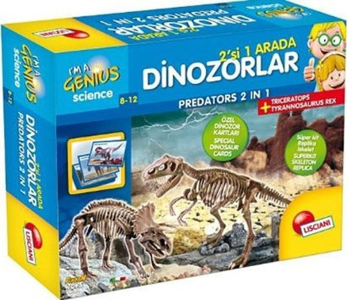 Lc Dinazorlar 2 Si 1 Arada T-Rex Ve Triceratops İçerikli
