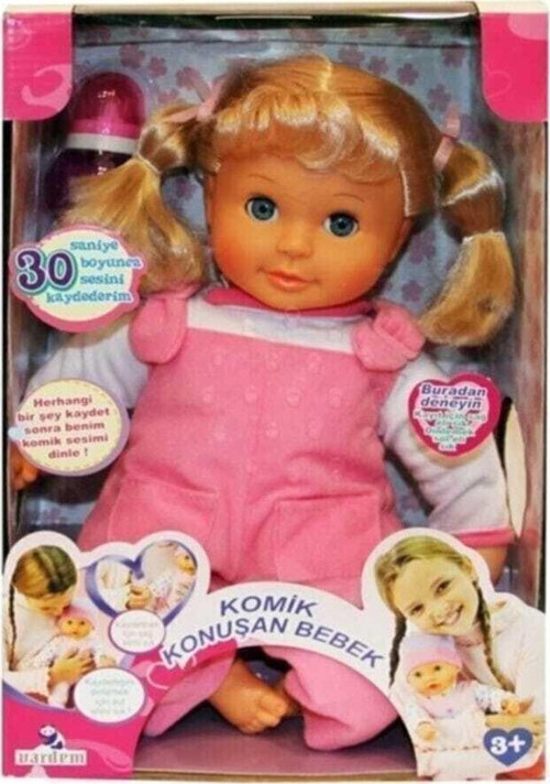 Oyuncak Ses Kayıtlı Komik Konuşan Bebek