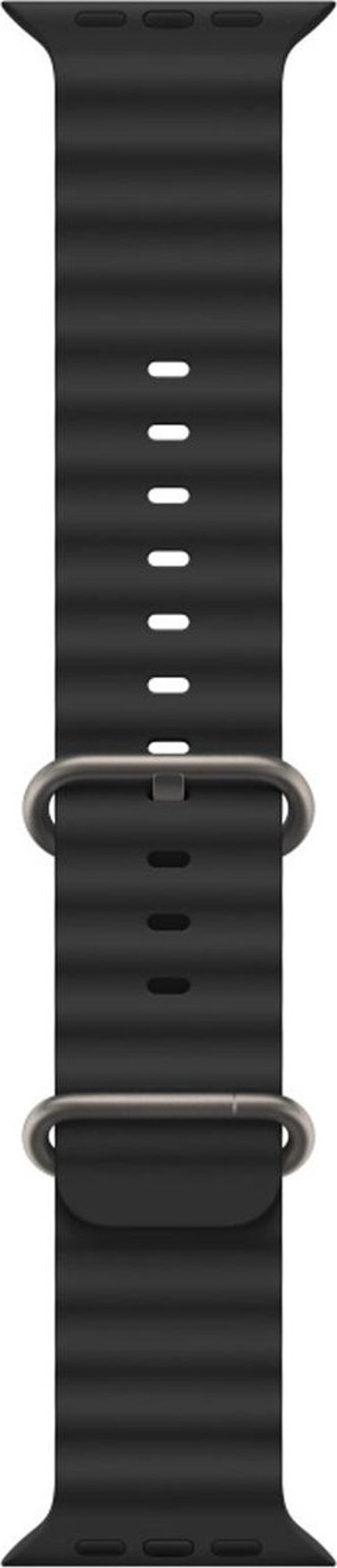 42-49mm Yeni Nesil Apple Uyumlu Akıllı Saat Kordonu Silikon Siyah