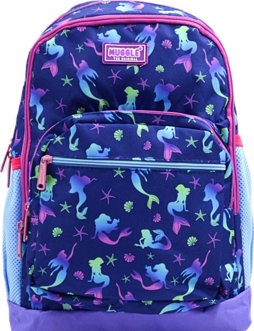 4 Bölmeli Mermaid Mor Okul Sırt Çantası(MU-0266)