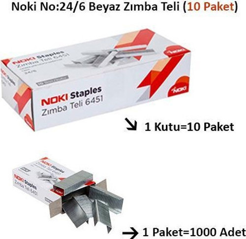24/6 Zımba Teli 10'lu Paket