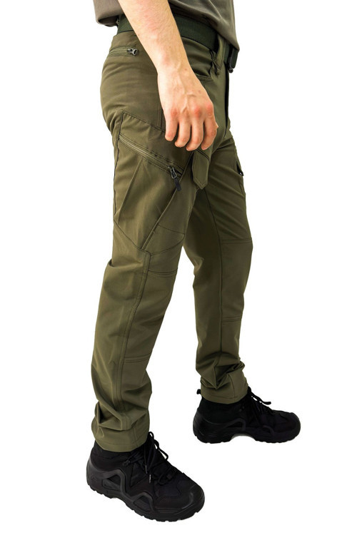 Tactical Su İtici Likralı Pantolon - Trekking Outdoor Pantolon - Bej Siyah Haki S