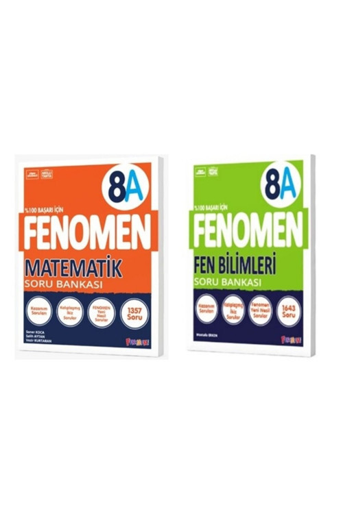 Fenomen Yayıncılık Lgs 8. Sınıf A Serisi Soru Bankası Matematik Ve Fen Bilimleri