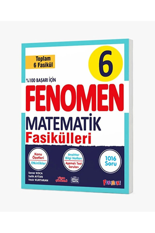 Fenomen Yayıncılık Fenomen Okul 6. Sınıf Matematik Fasikül Seti (1-2-3-4-5-6. Sayılar) / 9786256972353
