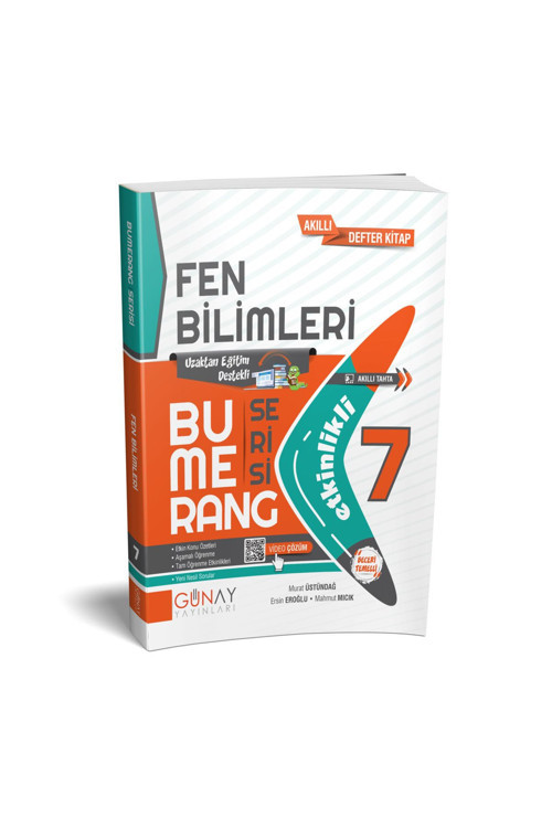 Günay Yayınları Yeni 7. Sınıf Fen Bilimleri Bumerang Etkinlikli Kitap Konu Anlatımlı Soru Bankası