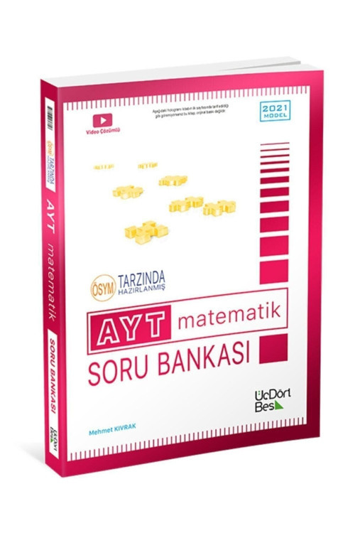 Üçdörtbeş Yayınları Üç Dört Beş Yayıncılık 3 4 5 Yayınları Ayt Matematik Soru Bankası - 2021 Üdb2