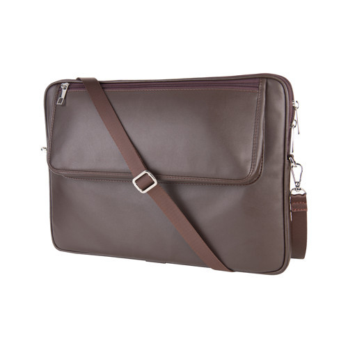 S.Deri Laptop Çantası,Tablet Çantası,14'' inç,Vegan,Omuz ve Valiz Askılı,Aksesuar ve Evrak Cepli,25.5*36*2 cm.,Kahver
