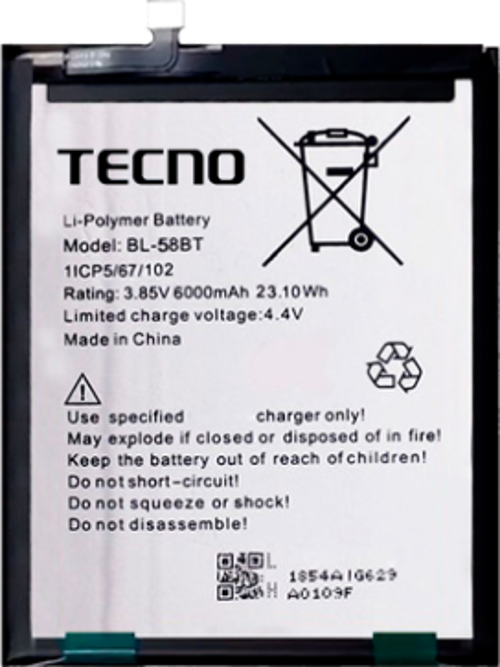 Tecno Pova Batarya Pil (Orjinal)