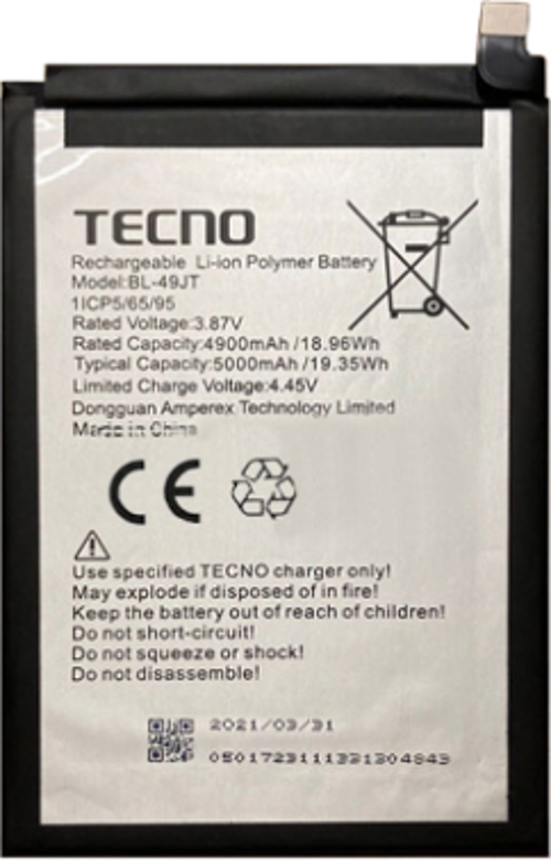 Tecno Spark 8 PRO Batarya Pil (Orjinal)