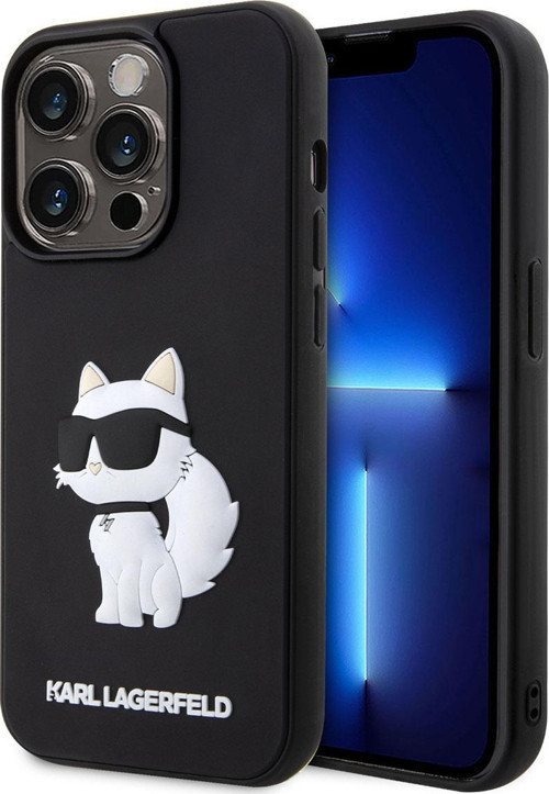 İphone 14 Pro Max Uyumlu Lisanslı Kılıf Karl 3D Rubber Choupette Dizayn Kapak