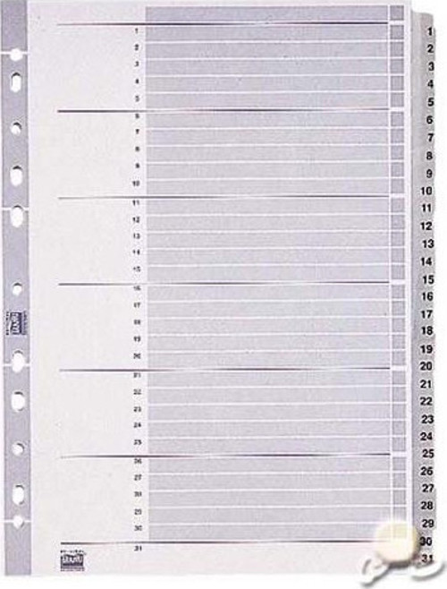 Seperatör Plastik 100108 1-31 Rakam Gr İ 100108