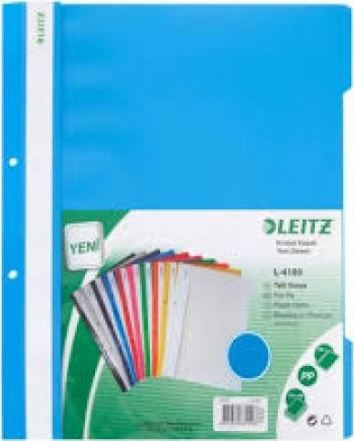 4189 Telli Dosya A-4 Plastik Açık Mavi 50 Li (1 Paket 50 Adet)
