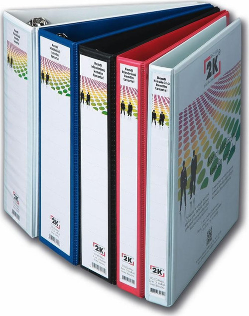 Sunum Klasörü Cepli 9 Cm 4 Halkalı Beyaz 09-4D-B