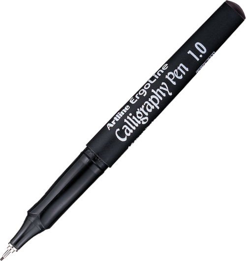 Erg-241 Calligraphy Pen Kaligrafi Kalemi Ergoline 1.0 Mm Siyah (12 Li Kutu)