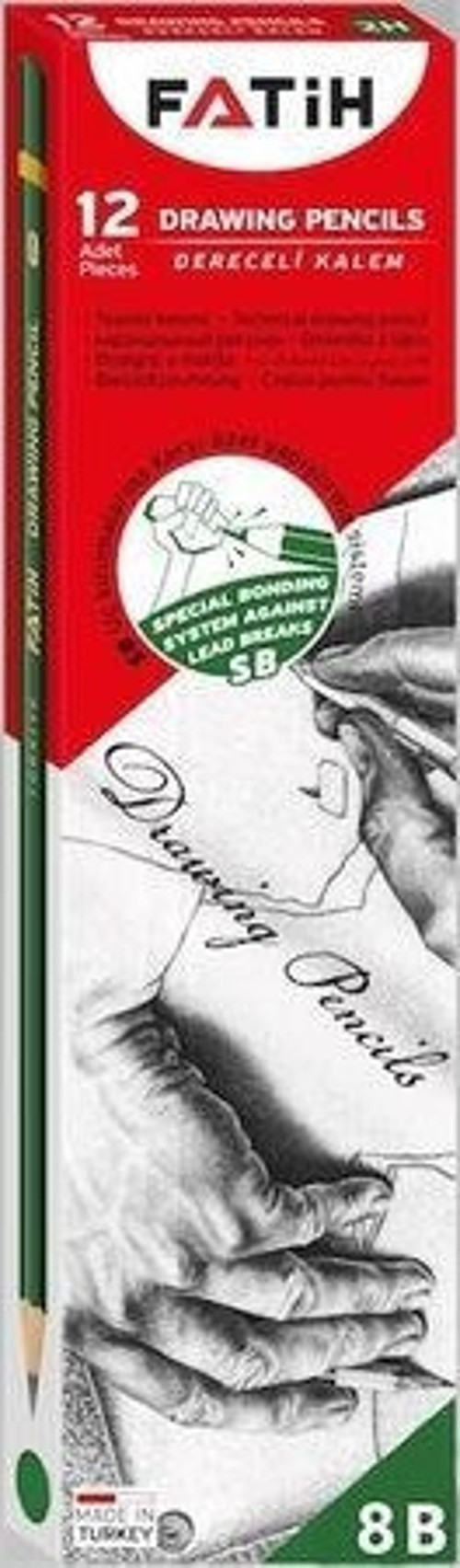 Dereceli Kurşun Kalem 8B 12 Li Fa15010Kl8B (1 Paket 12 Adet)