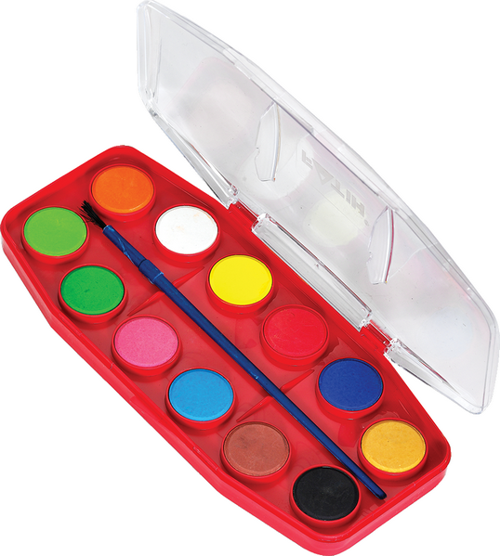Sulu Boya 12 Renk 24 Ml F-12 Büyük Boy Fa00901Sb12Rbs