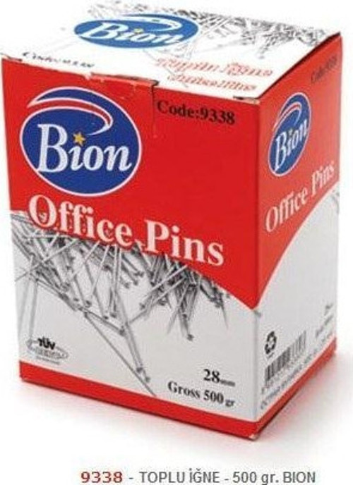 9338 Bion Toplu İğne 28 Mm 500 Gr