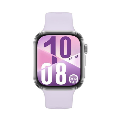 Watch Fit 4 Mor Kauçuk Kayış Akıllı Saat