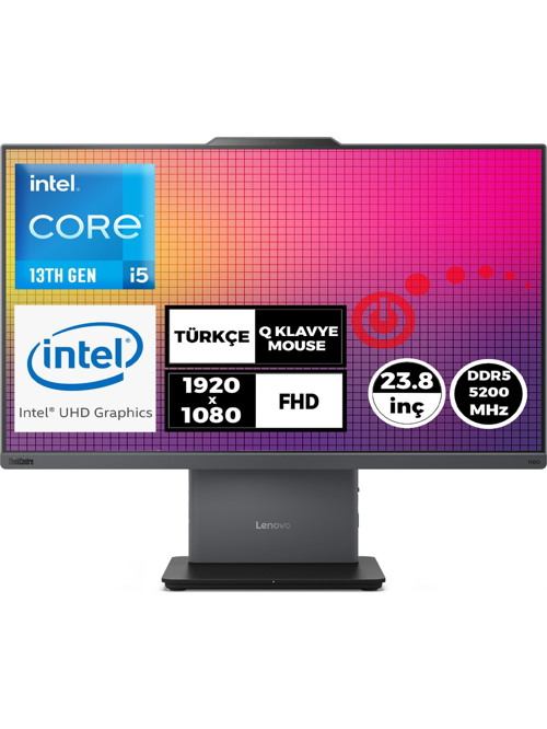 ThinkCentre Neo 50A G5 i5-13420H 32GB 1TB SSD 23.8" FHD Freedos All In One Pc 12SC000QTR 003