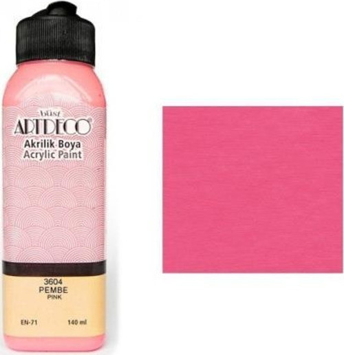 Akrilik Boya 140 Ml Pembe Y-070R-3604