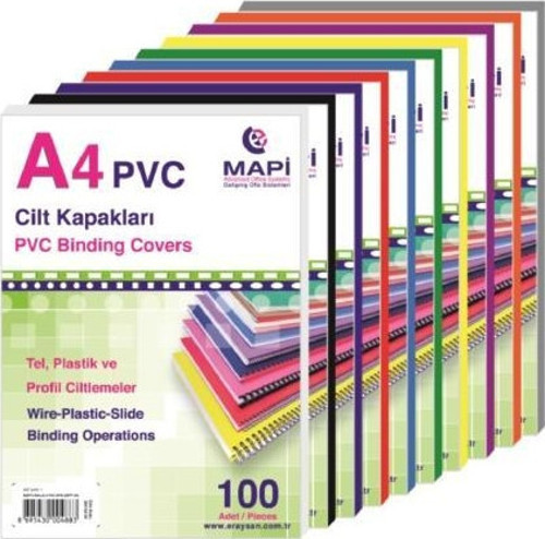 A-4 Cilt Kapağı 160 Mm Kırmızı 100 Lü 2040203 (1 Paket 100 Adet)