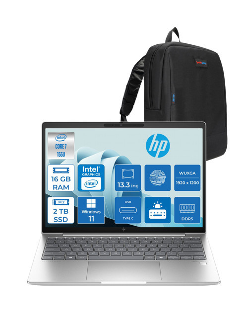 Elitebook 630 G11 Wolfpro Intel ULTRA7-155U 16GB Ddr5 2tb SSD 13,3 Wuxga WINDOWS11PRO Dizüstü Bilgisayar 99C0F2EAW03+ZETTAÇANTA