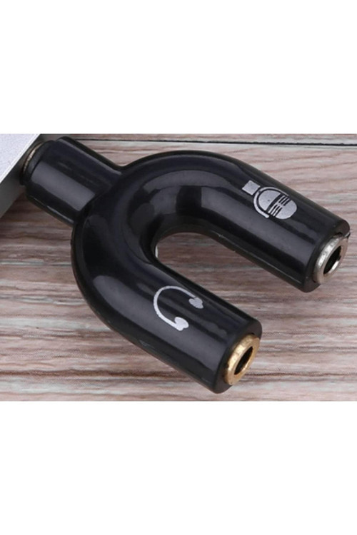 Mikrofonu Ve Kulaklık Ayırıcı Telefon /Laptop/Pc 3.5Mm Jack Mikrofon Kulaklık Çevirici Çoklayıcı