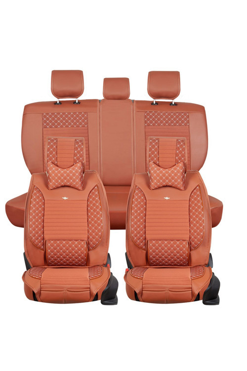 Bmw X6 F16 2015-2019 Uyumlu Tarçın Renk Elite Oto Koltuk Kılıfı Ön Arka Set