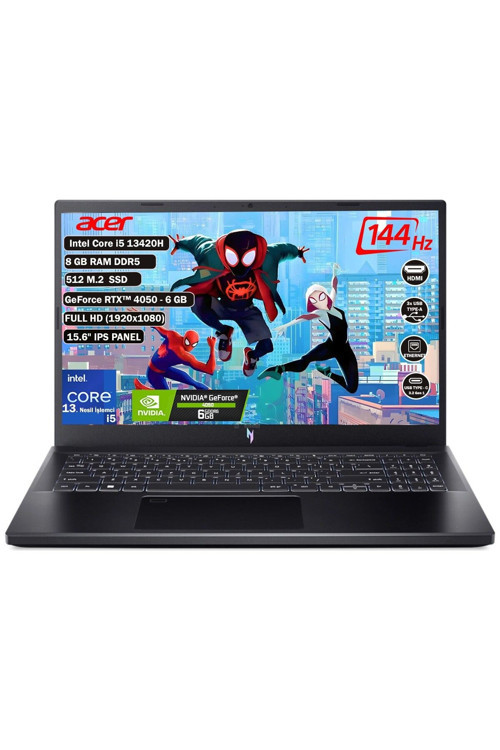 Nitro V 15 Nh.Qnbey.001 Intel Core I5 13420H 8 Gb 512 Gb Ssd Rtx 4050 6 Gb Freedos 15.6" Fhd Ips No