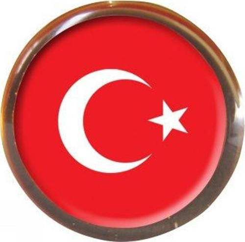 Vt601 Rozet Türk Bayraklı Yuvarlak 30 Lu (1 Paket 30 Adet)