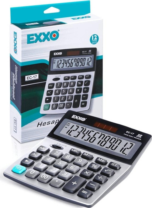 Ec-17 Hesap Makinesı Masa Üstü Orta Boy Geniş Hesap Makinesi 158Mm X 132Mm 12 Hane