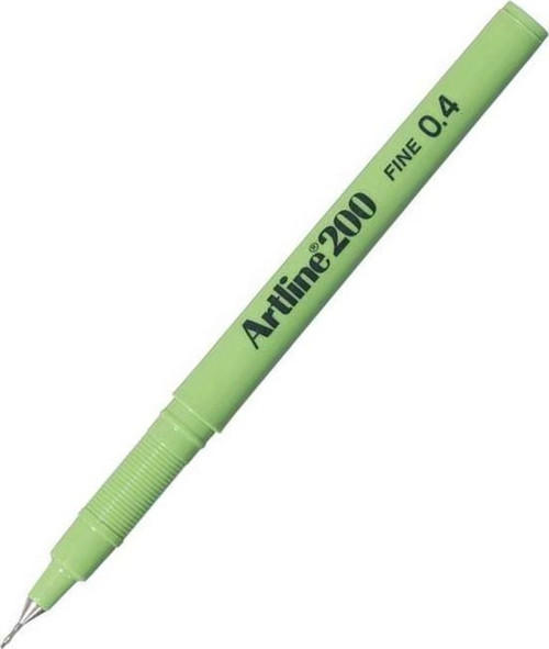 Ek-200 Fineliner İnce Uçlu Keçeli Kalem 0.4 Mm Sarımsı Yeşil (12 Li Kutu)