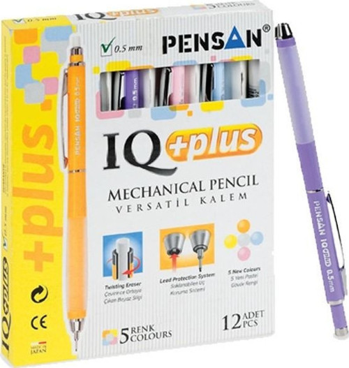 Versatil Kalem İq Plus 0.5 Mm 5 Renk (12 Li Kutu)