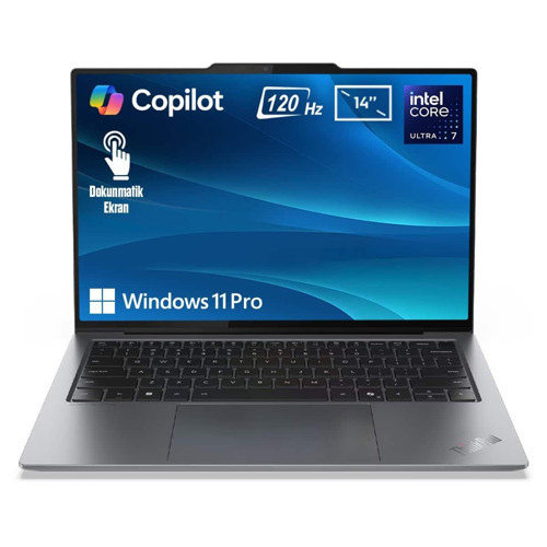 ThinkPad X9-14 G1 Intel Core Ultra 7-258V 32GB LPDDR5x 1TB SSD 14 inç 2.8K 120Hz OLED W11 Pro Copilot Dokunmatik Laptop (21QA0025TX)