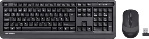 A4 Tech F TR 2.4G Kablosuz Klavye + Mouse Set Gri FG1010F